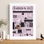 2012 Personalised 14th Ivory Anniversary Poster With Photo, thumbnail 2 of 11