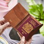 Personalised Raw Buffalo Leather Passport Holder, thumbnail 1 of 5