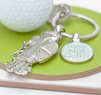 Personalised Golf Clubs Keyring, 2 of 3