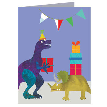 Dinosaur Mini Greetings Card, 2 of 4