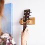 Wall Mounted Solid Oak Guitar And Plectrum Stand, thumbnail 7 of 11