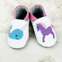 Personalised Unicorn And Narwhal Baby Shoes, thumbnail 1 of 7