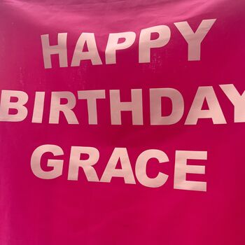 Personalised Birthday Fabric Banner, 4 of 6