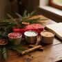 Christmas Scented Candle Trio Gift – Luxury Festive Candle Set, thumbnail 2 of 2