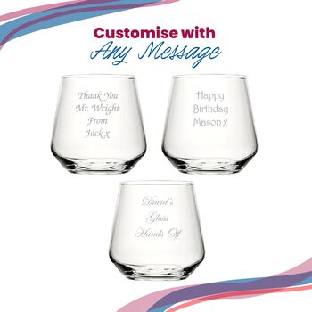 Personalised Allegra Whisky Glass For Friend, 5 of 9