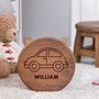 Personalised Car Design Wooden Stool For Children, thumbnail 1 of 6