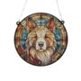 Akita Stained Glass Effect Suncatcher, thumbnail 3 of 6