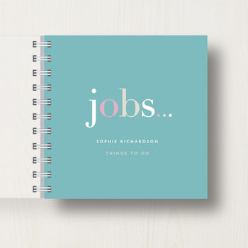 Personalised 'Jobs' To Do Small Notebook, 8 of 10