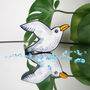 Hand Painted Wooden Flying Seagull Wall Hanging, thumbnail 4 of 6