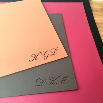 Personalised Leather Desk Mat, 9 of 11