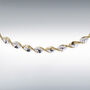 Sterling Silver Two Tone Twist Necklace, thumbnail 1 of 4