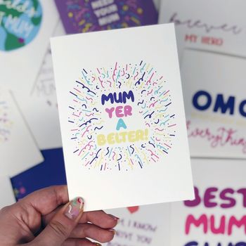 Mum Birthday Card 'Mum Yer A Belter', 4 of 4