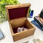 Personalised Wooden Cufflink Or Trinket Box, thumbnail 7 of 10