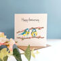 Personalised Blue Tit Valentine's Day Card, thumbnail 2 of 6