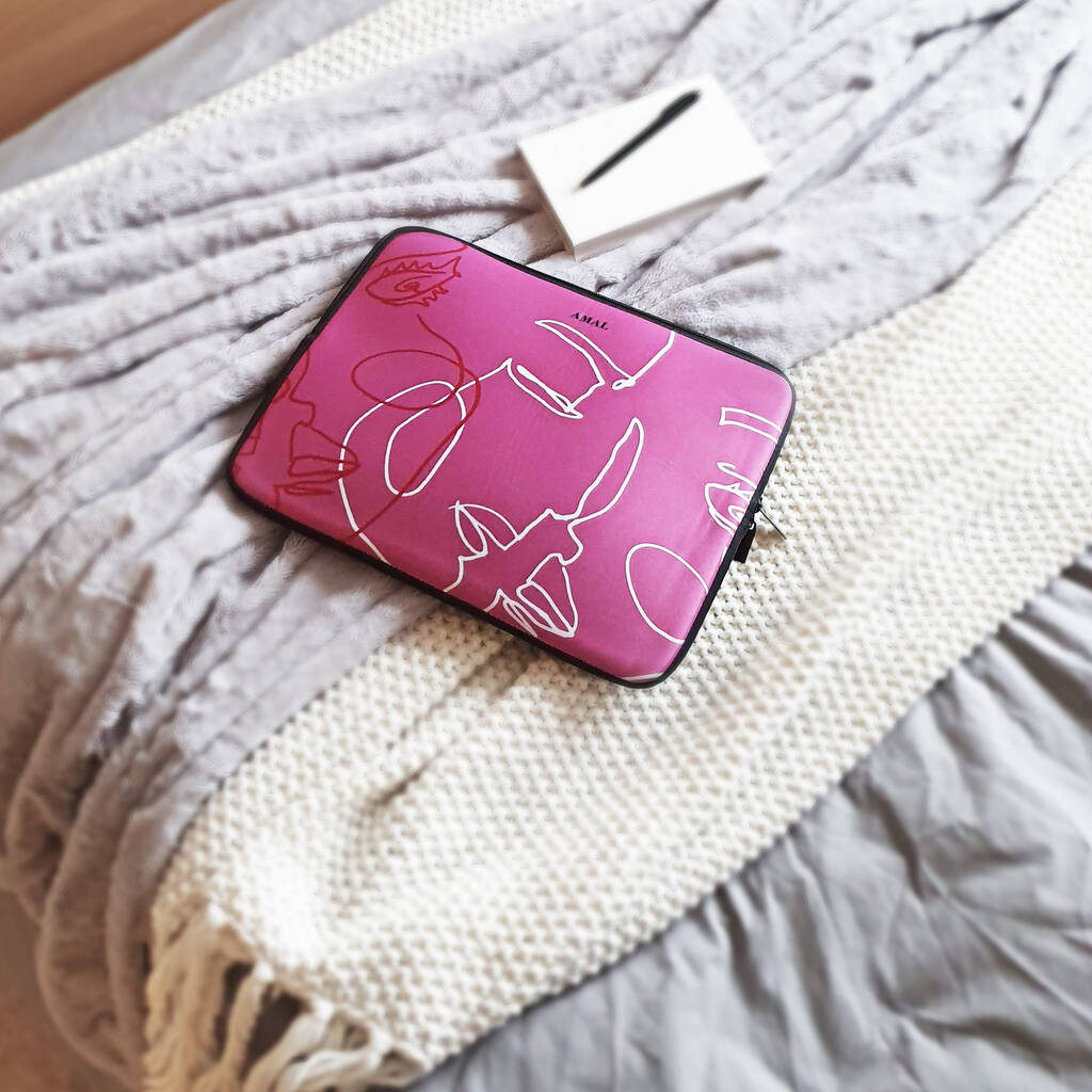 Personalised Padded Laptop Case By Rianna Phillips