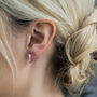 Cubic Zirconia Huggie Hoop Earrings, thumbnail 1 of 3