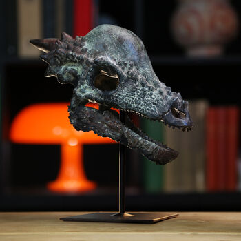 Pachycephalosaurus Dinosaur Skull Painted 3D Model Gifts For Him, 3 of 7