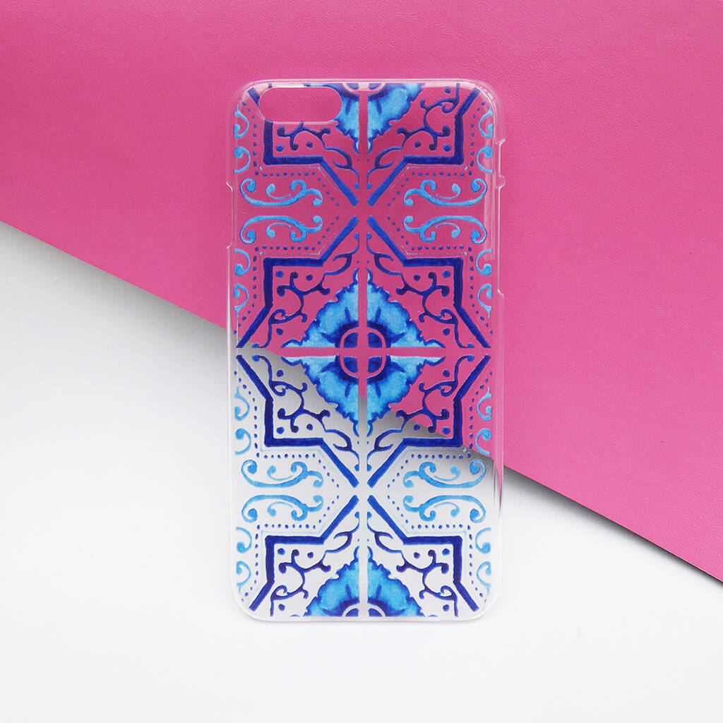 Ornate Tile Print iPhone Case By Scene in Prints