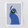 Peacock Head Card, thumbnail 1 of 2