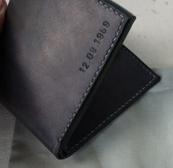 Mens Leather Anniversary Wallet, 8 of 11