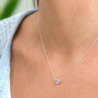 Sterling Silver Heart Necklace, thumbnail 1 of 2