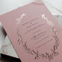 Rose Gold Wreath Invitation Suite, thumbnail 2 of 5