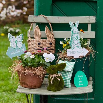 Spring Bunny Shaped Easter Basket, 4 of 4