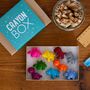 Set Of Nine Gift Boxed Dinosaur Shaped Wax Crayons, thumbnail 1 of 7