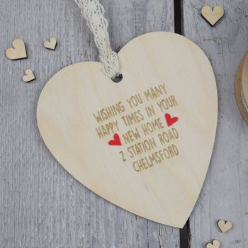 Personalised Couples New Home Heart, 3 of 4