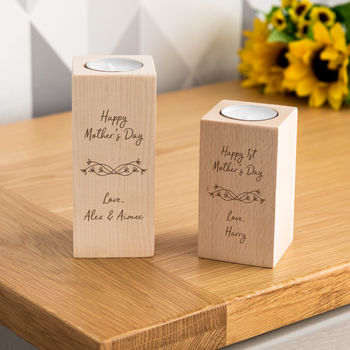 Personalised Happy Mother's Day Candle Holder Gift, 2 of 3