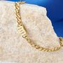 Gold Charm Name Initials Date Message Bracelet For Men And Women, thumbnail 3 of 12