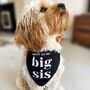 Pregnancy Announcement Dog Bandana White, thumbnail 1 of 8