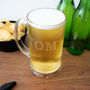 Personalised Name Etched Glass Tankard, thumbnail 3 of 9