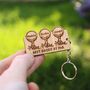 Personalised Best Daddy Or Grandad By Par Golf Keyring, thumbnail 1 of 3