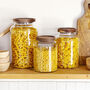 Kitchen Storage Jar With Acacia Wood Lid, thumbnail 6 of 7
