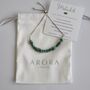 Malachite Crystal Slider Bracelet Silver Plated Chain, thumbnail 3 of 4