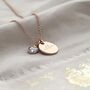 Esme Personalised Initial Birthstone Necklace, thumbnail 9 of 12