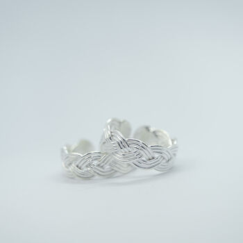 Sterling Silver Braided Twist Bohemian Toe Ring, 3 of 5