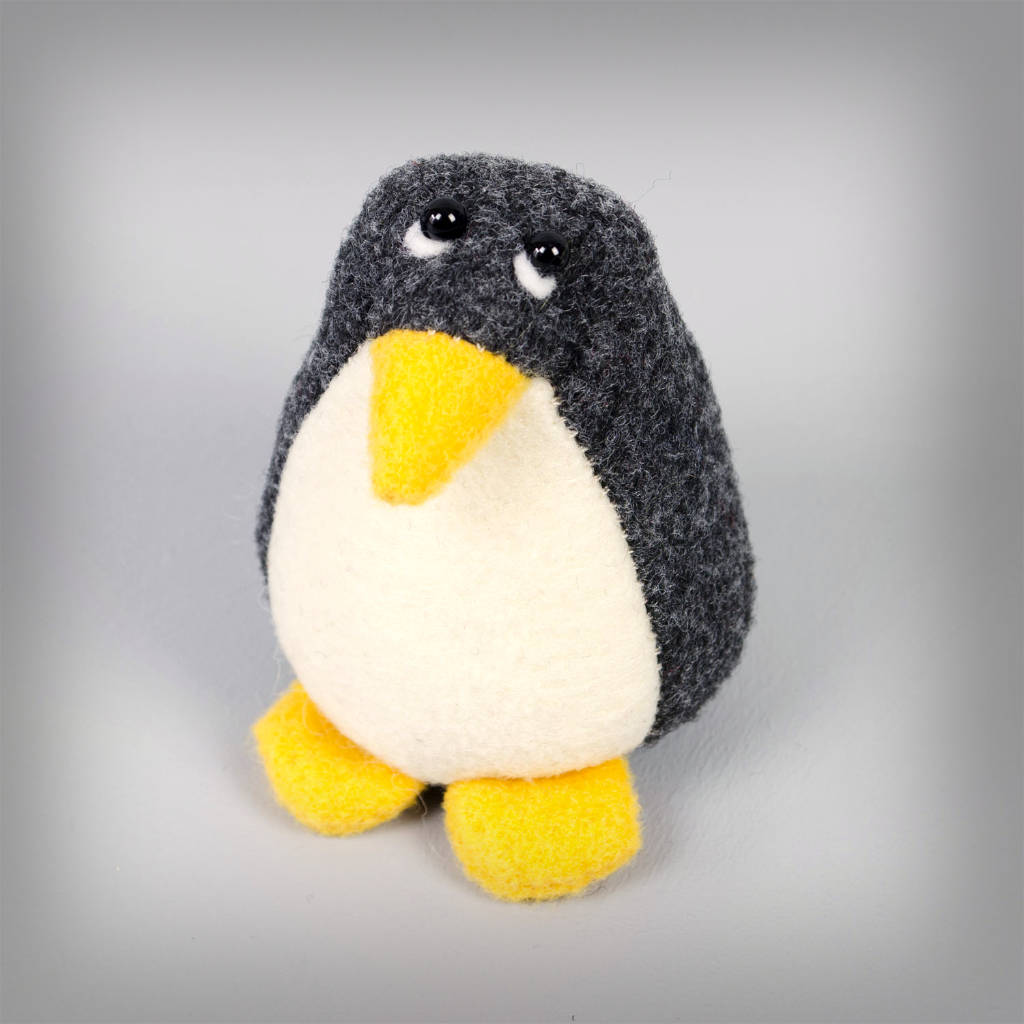 Handmade Collectable Felt Penguin Paperweight By Yellow Rose Design ...