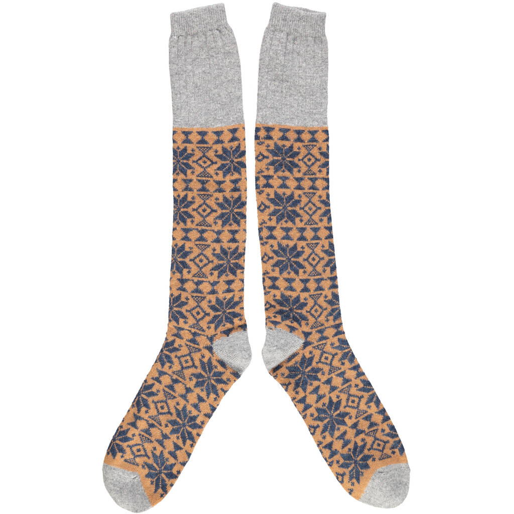 Men's Soft Lambswool Knee Socks By Catherine Tough | notonthehighstreet.com