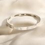 Personalised Textured Message Bangle, thumbnail 3 of 6