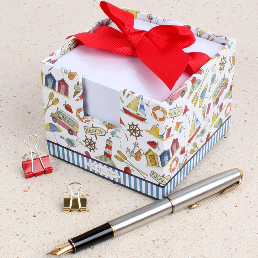 brilliantly british memo block by milly green