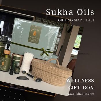 Wellness Basket Featuring Massage Oils For Joint Care, Body Relaxation Or Skin Hydration, 6 of 7