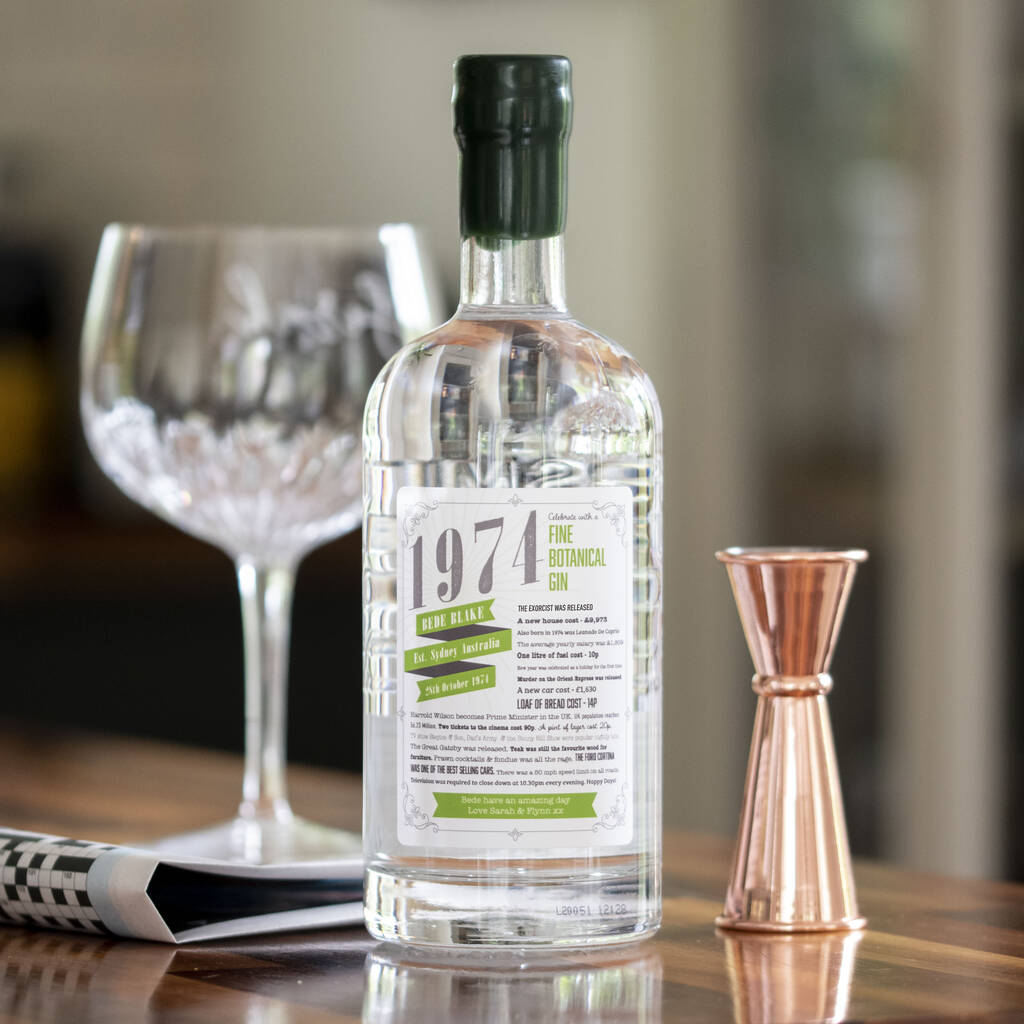 A Year To Remember Personalised Botanical Gin, 1 of 7