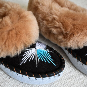 Women's Sheepskin Slippers Aida, 3 of 3