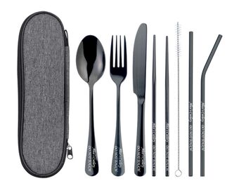 Stainless Steel Travel Cutlery Set With Free Engraving, 4 of 12