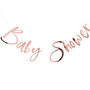 Rose Gold Foiled Baby Shower Backdrop Bunting, thumbnail 2 of 3