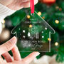 Personalised Couple's First Home Illustrated Bauble Keepsake, thumbnail 1 of 5