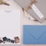 A5 Personalised Letter Writing Paper Record Player, Music Vintage Design, thumbnail 3 of 5