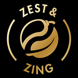 Grey Zest & Zing Logo